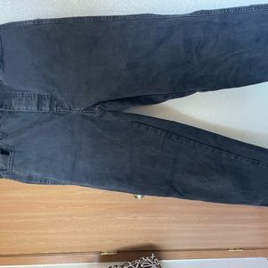 Black straight jeans